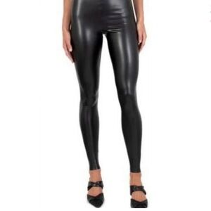 Joie Women's faux leather leggings (Black, Sz L)